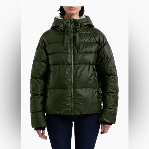 NWT-HUNTER- admiral coffee puffer jacket- coffee/ brown color-Women's size Small - Picture 15 of 16